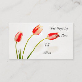 Cartão De Visita Flores de primavera