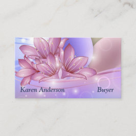 Cartão De Visita Flores e ovos num fundo pastel colorido