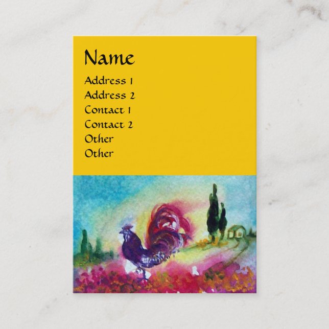 Cartão De Visita FLORES E ROSTAS PRETOS, Amarelos (Frente)