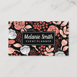 Cartão De Visita Flores Elegantes