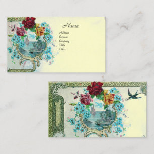 Cartão De Visita FLORES PARA CASAMENTOS Antigas ROMANTICA,Floral