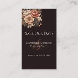 Cartão De Visita Flores para casamentos Ocidentais do País