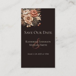 Cartão De Visita Flores para casamentos Ocidentais do País