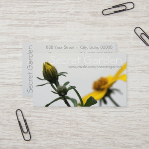 Cartão De Visita Flores simples 3 Fotografia Floral Bsinho C