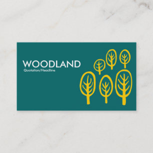 Cartão De Visita Floresta - âmbar na cerceta