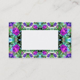 Cartão de visita florido das corriolas