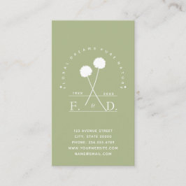 Cartão De Visita Florist Business Minimalista