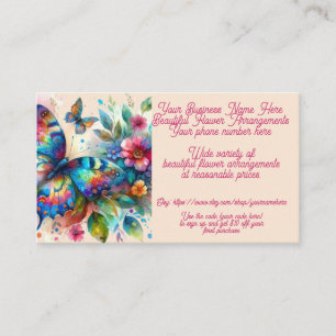 Cartão De Visita Florist Flower Convênio Floral Compre Setor de Ven