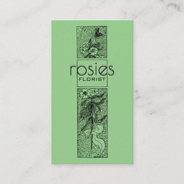 Cartão de visita florista (Frente)