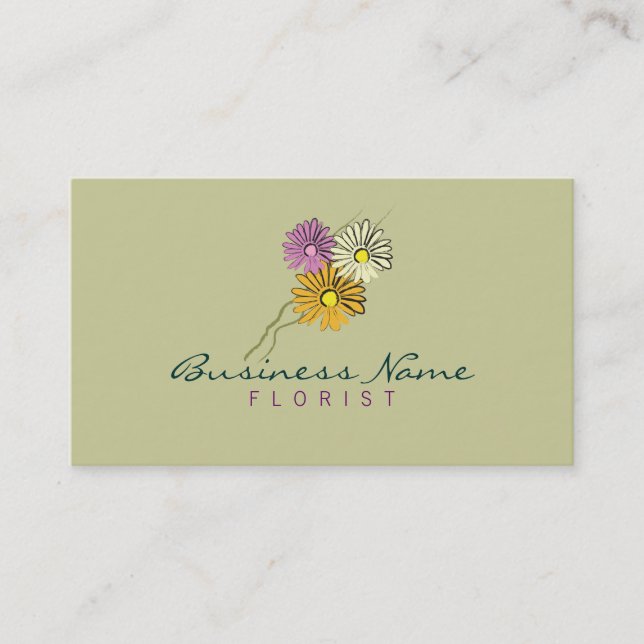 Cartão de visita florista (Frente)