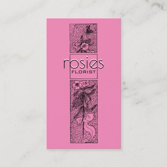 Cartão de visita florista (Frente)