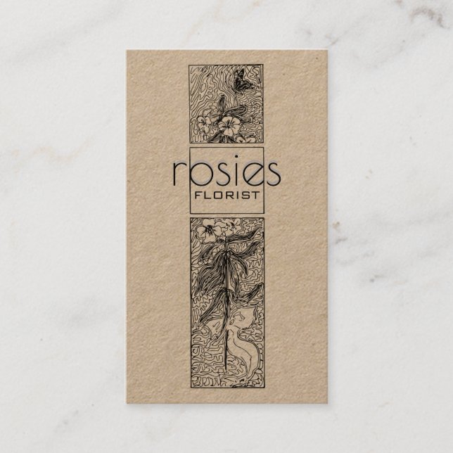 Cartão de visita florista (Frente)
