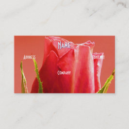 Cartão De Visita Florista - Rosa azul rosa