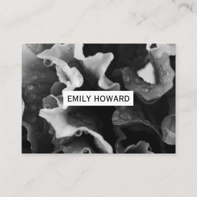 Cartão De Visita Flower Closeup (Frente)