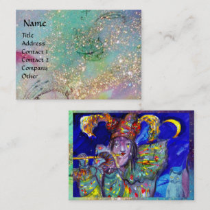 Cartão De Visita FLUTIS EM AZUL/Noite de Carnaval de Veneza