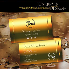 Cartão De Visita Fogo brilhante Ouros de luxo laranja de luxo adici