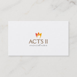 Cartão De Visita Fogo chamador (chamas laranja a vermelha)