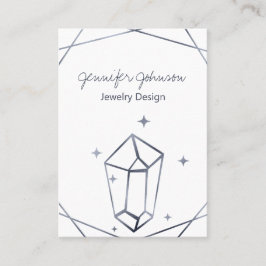 Cartão De Visita Folha de Cinza Escura