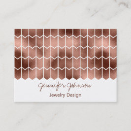 Cartão De Visita Folha de Design de Joalharia-Padrão