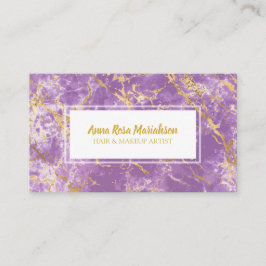 Cartão De Visita *~* Folha de Ouro Mármaco Roxo Mármaco Gama Popula