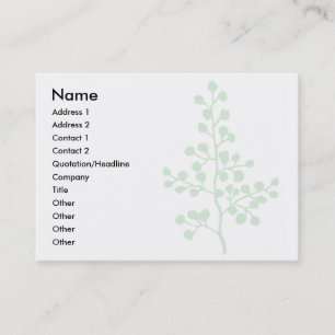 Cartão De Visita Folhagem n.o 3  