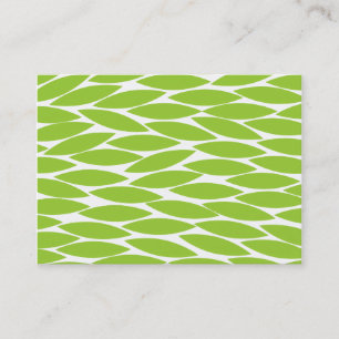 Cartão De Visita Folhas de abstrato - Verde marciano