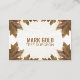 Cartão De Visita "Folhas de madeira" personalizadas (UK/Euro)