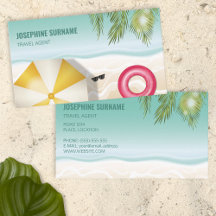 Folhas de Palmeira Tropicais Agente de Viagens Pra