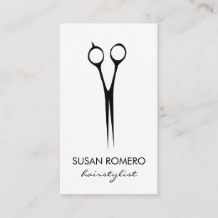 Cartão De Visita Folhas de Salão Simples