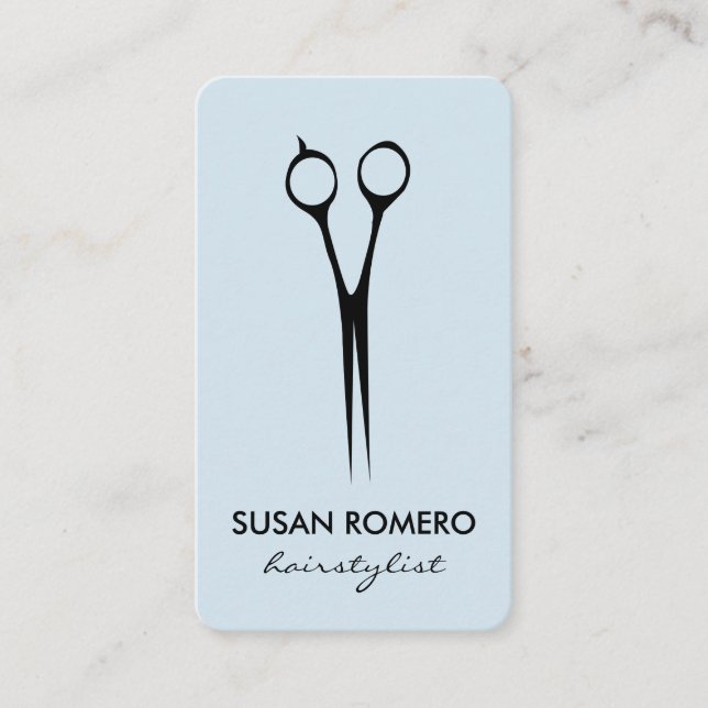 Cartão De Visita Folhas de Salão Simples (Frente)