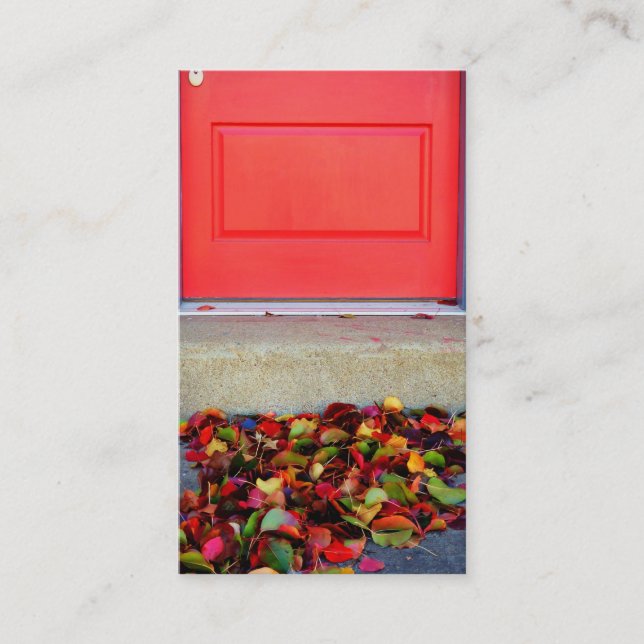 Cartão De Visita Folhas e Portas (Frente)