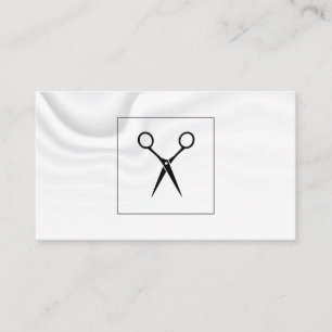 Cartão De Visita Folhas Hairstylist  Antecedentes da pasta da seda