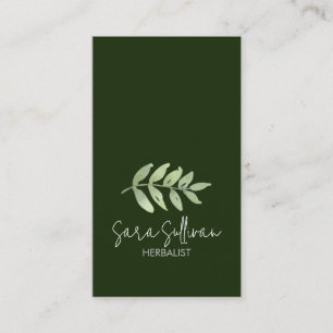 Cartão De Visita Folhas Medicina Herbal Ervas