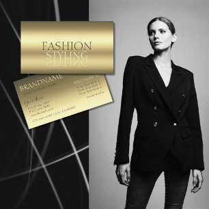 Cartão De Visita Fonte Dourada Luxuosa de Espelhamento Moderno Prof