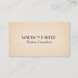 Cartão De Visita Fonte elegante  Textura em papel