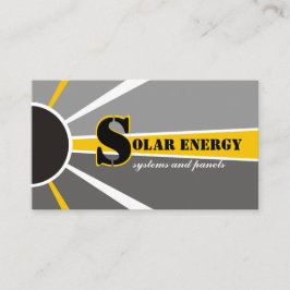 Cartão De Visita Fontes alternativas de energia solar/energia do so