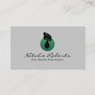 Cartão De Visita Foot Massage Terapêutica Personalizada Logotipo Re