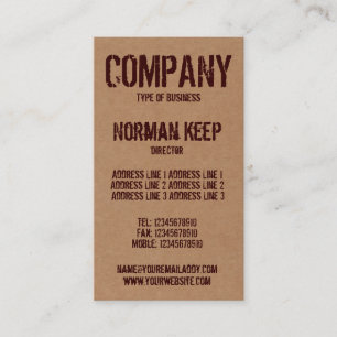 Cartão De Visita Fora da caixa