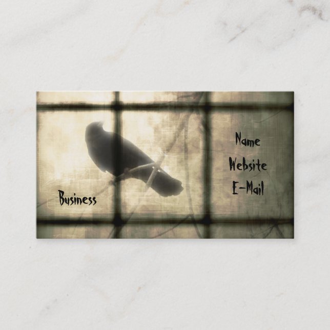 Cartão De Visita Fora da minha janela (Frente)