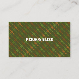 Cartão De Visita Forças Armadas Militares Recrutador Camo Exército 