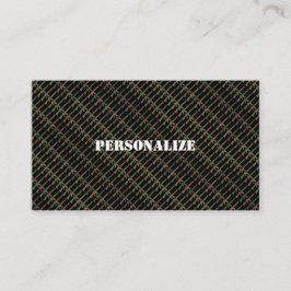 Cartão De Visita Forças Armadas Militares Recrutador Camo Gun Black