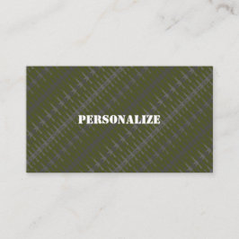 Cartão De Visita Forças Armadas Militares Recrutador Camo Gun Green