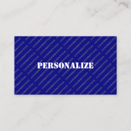 Cartão De Visita Forças Armadas Militares Recrutador Estilo Azul Oc