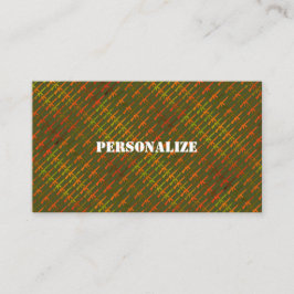 Cartão De Visita Forças Armadas Militares Recrutador Exército Verde