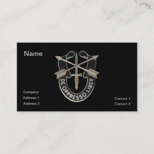 Cartão De Visita Forças especiais