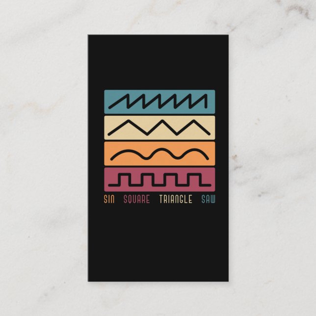 Cartão De Visita Forma de onda analógica de sincronização modular s (Frente)