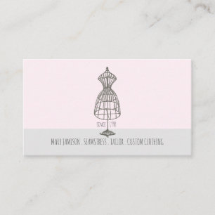 Cartão De Visita Forma de Vestido de Alcoba de Seamstress