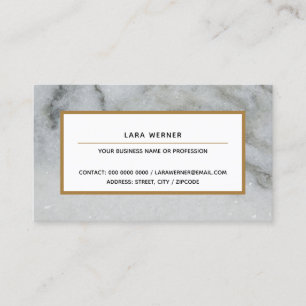 Cartão De Visita forma retangular elegante da cinza