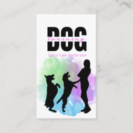 Cartão De Visita Formação de cães/Formador de cães