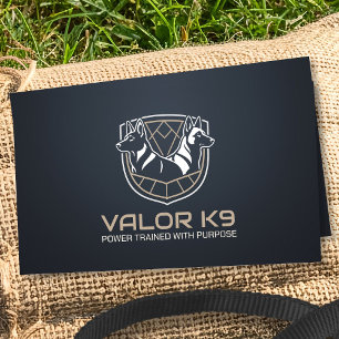 Cartão De Visita Formação em Cães de Trabalho - GSD - Malinois